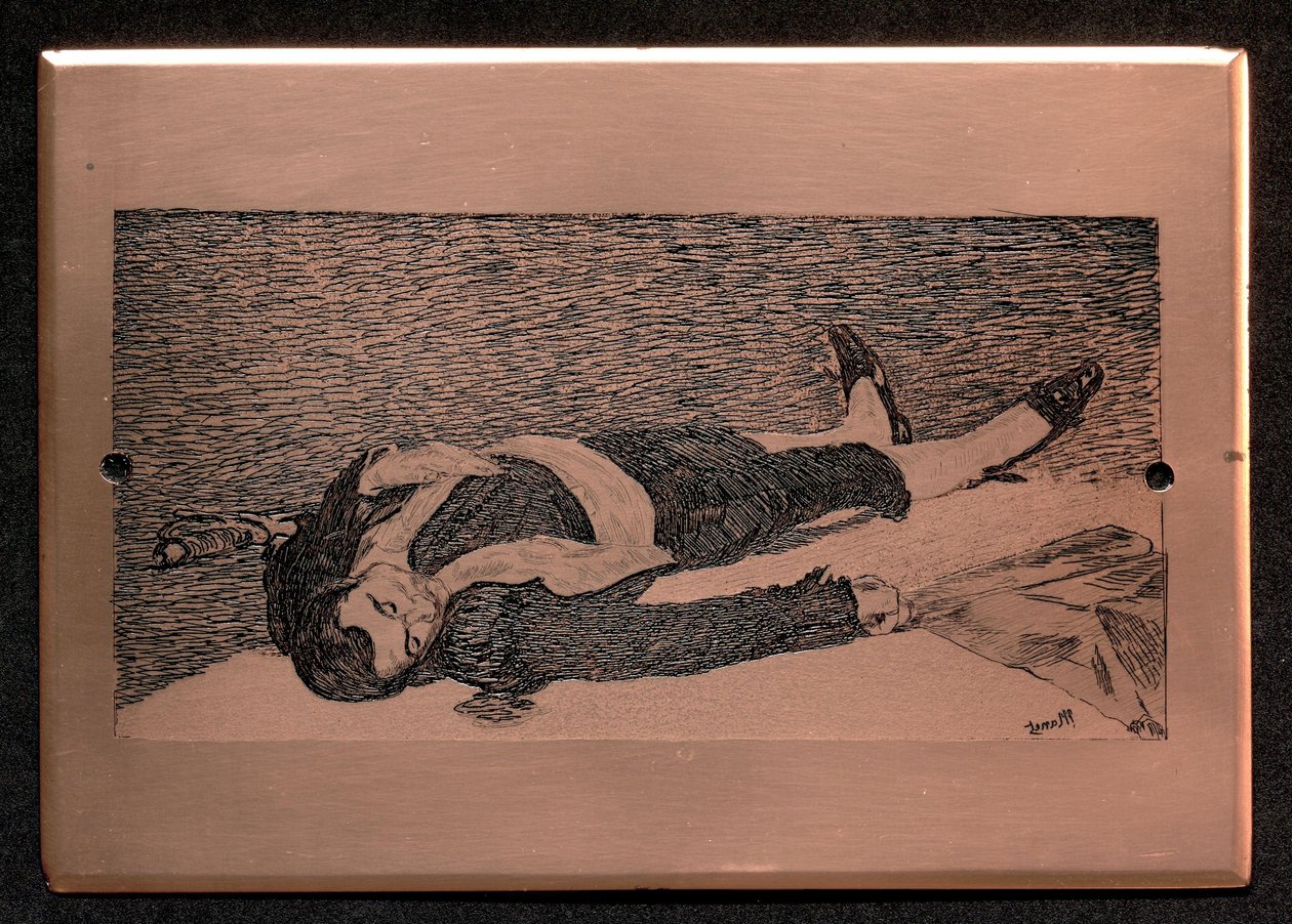 Der tote Torero: gravierte Platte de Édouard Manet