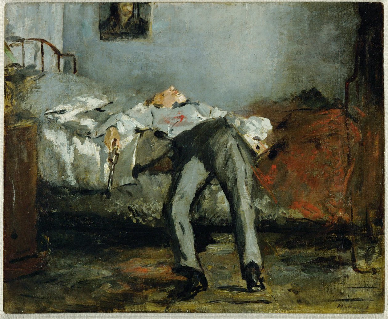 Suicídio ... (óleo sobre tela) de Édouard Manet