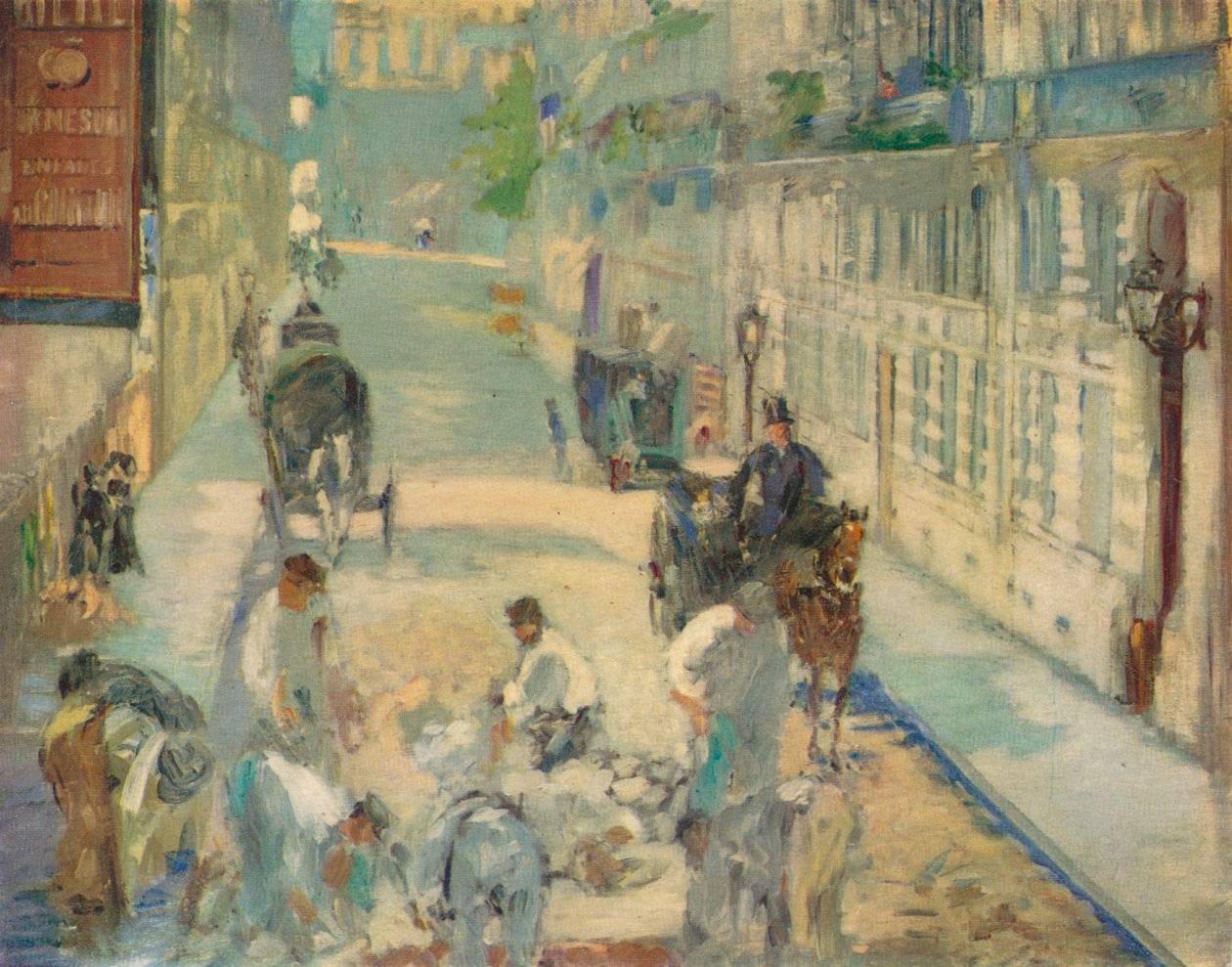 Os Pavers da Rue de Berne, 1878 de Édouard Manet