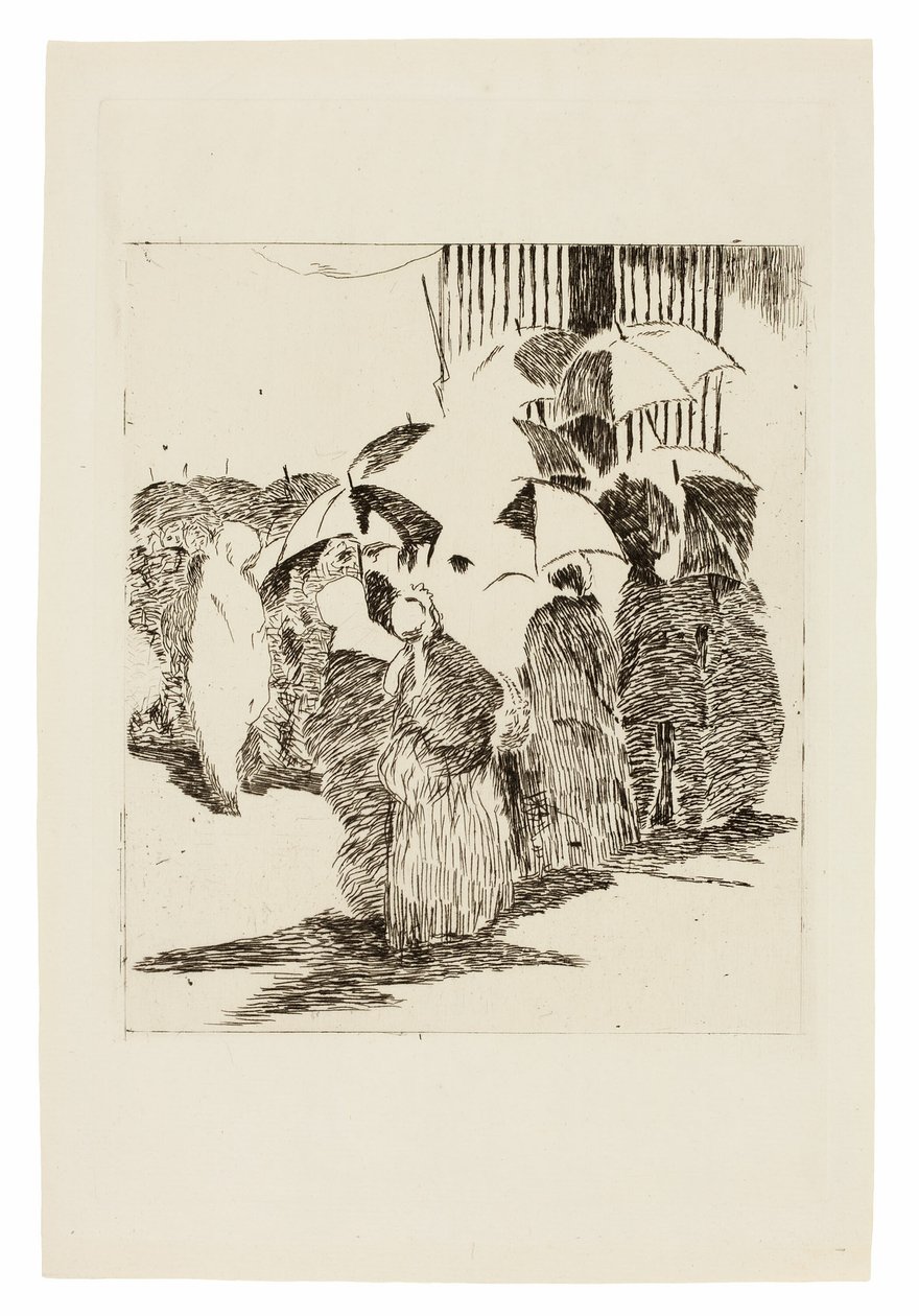 Fila em frente ao açougue de Édouard Manet