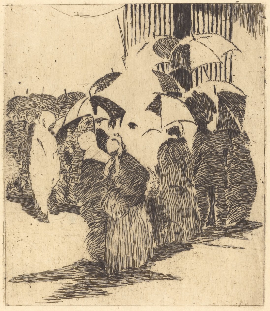 Fila em Frente ao Açougue Fila em Frente ao Açougue, 1870. de Édouard Manet
