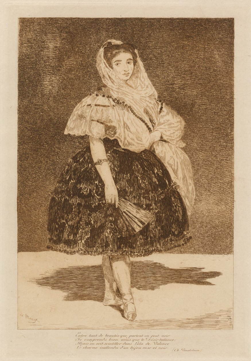 Lola de Valência, 1862. de Édouard Manet
