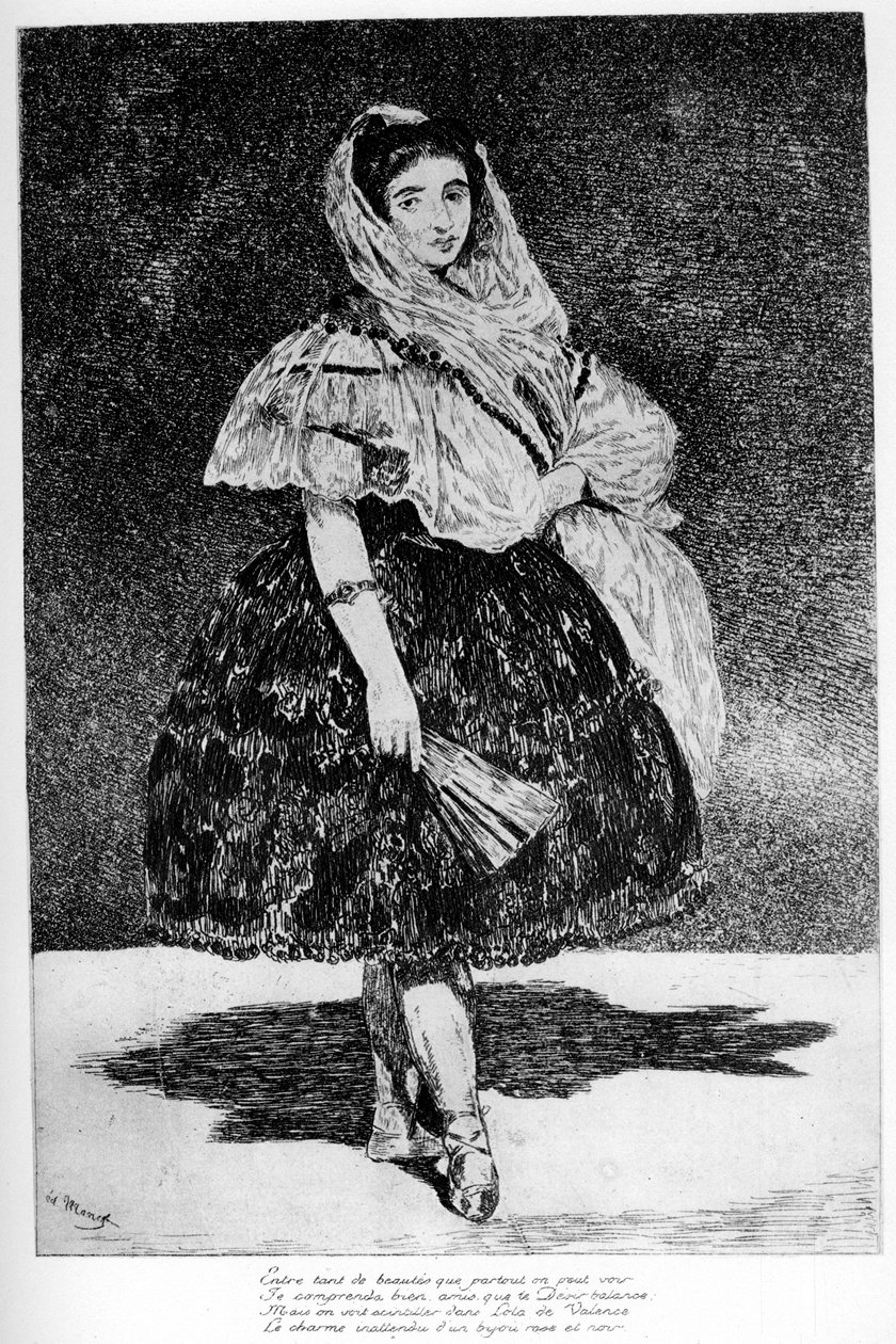 Lola de Valence, c1850-1880 1924 de Édouard Manet