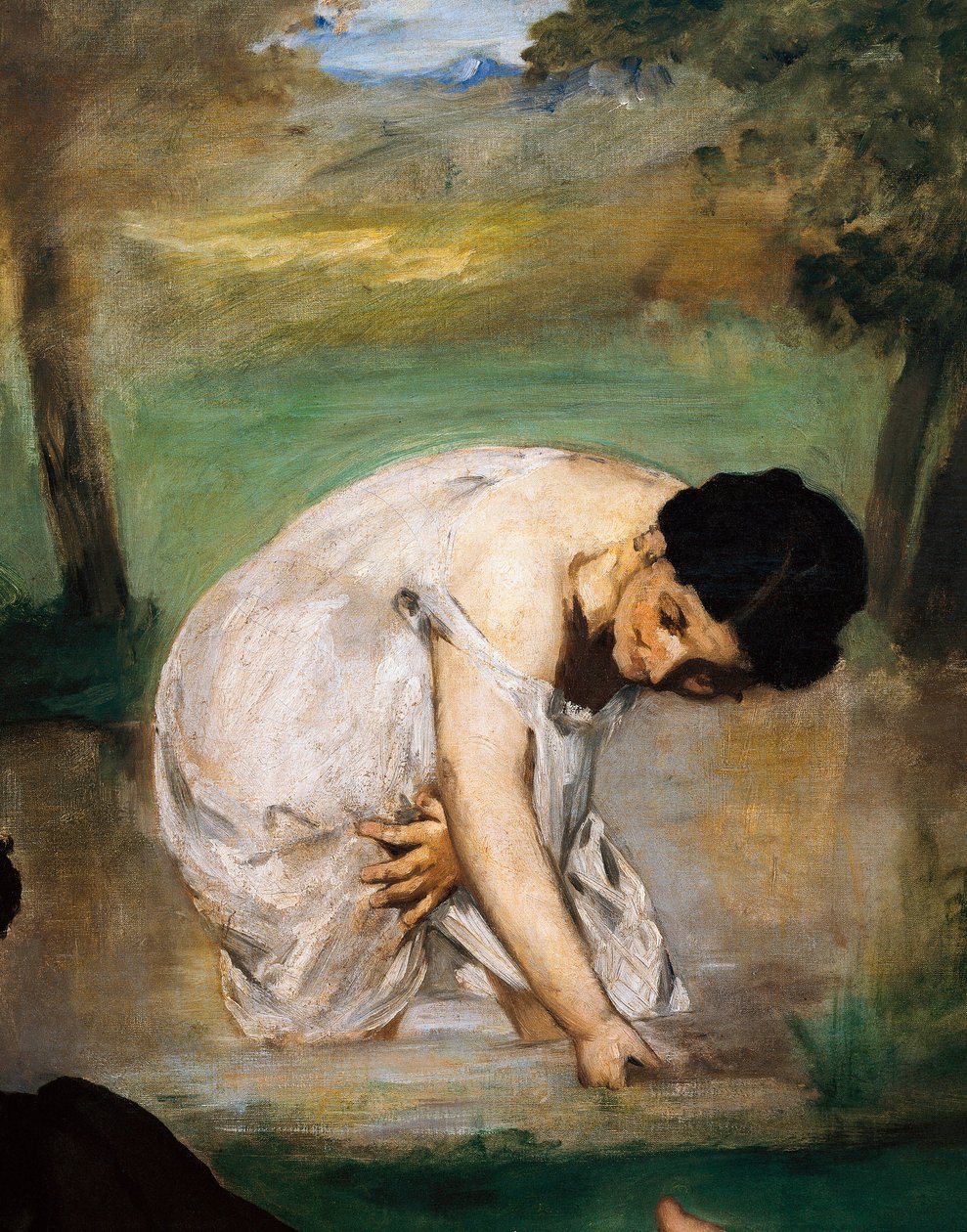 Almoço na relva (detalhe) de Édouard Manet