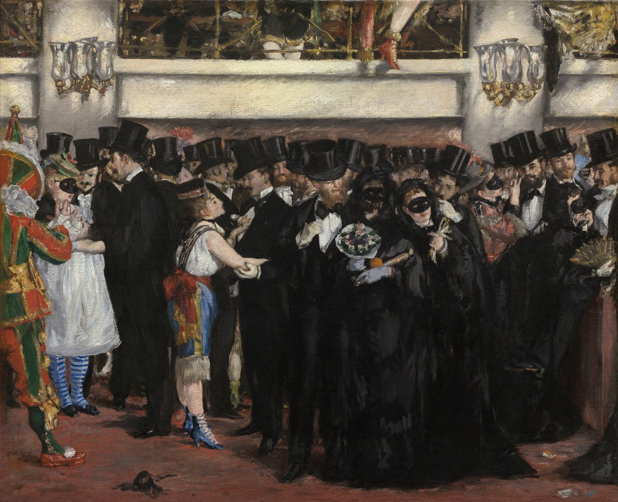 Baile de máscaras na ópera de Édouard Manet