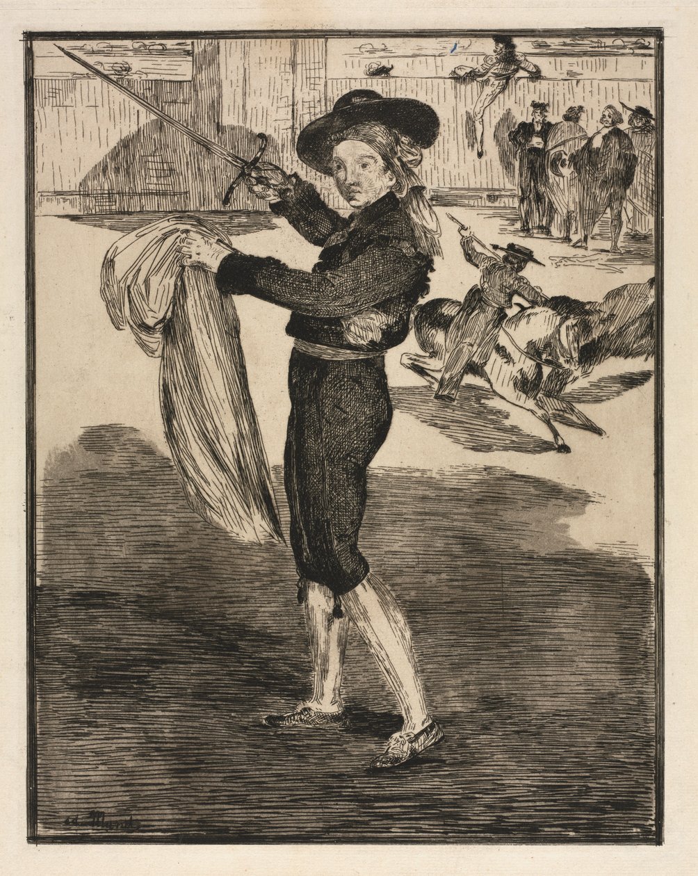 Mille, Victorine no traje de uma Espada. de Édouard Manet