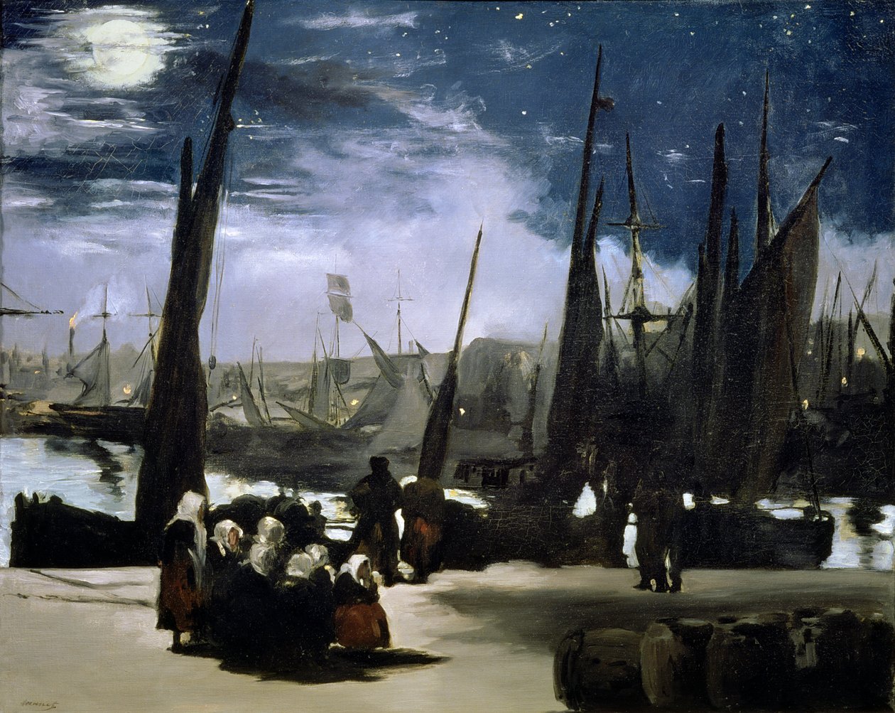 Luar no porto de Boulogne, 1868 de Édouard Manet