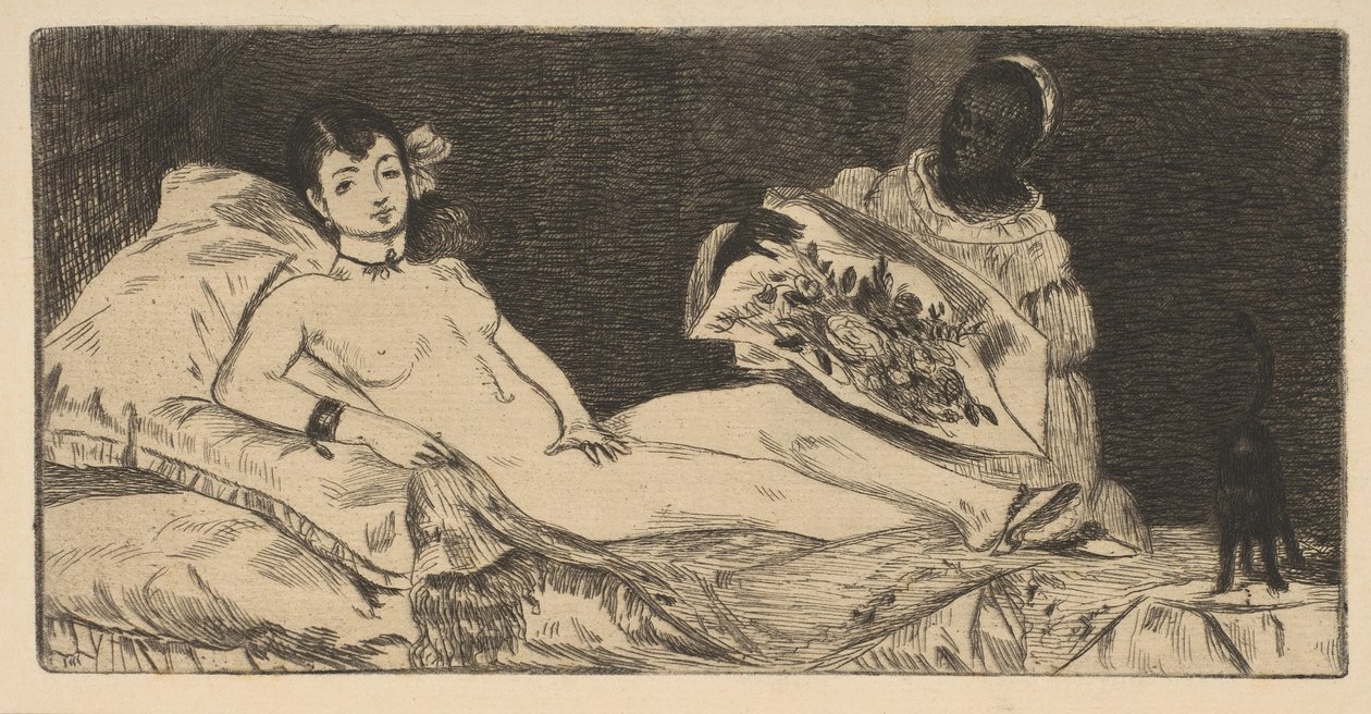 Prato pequeno Olympia, 1867. de Édouard Manet
