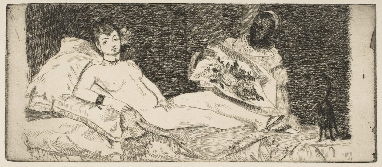 Prato pequeno Olympia, 1867. de Édouard Manet