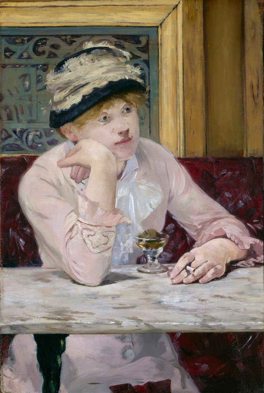 Brandy de ameixa, c. 1877 (óleo sobre tela) de Édouard Manet
