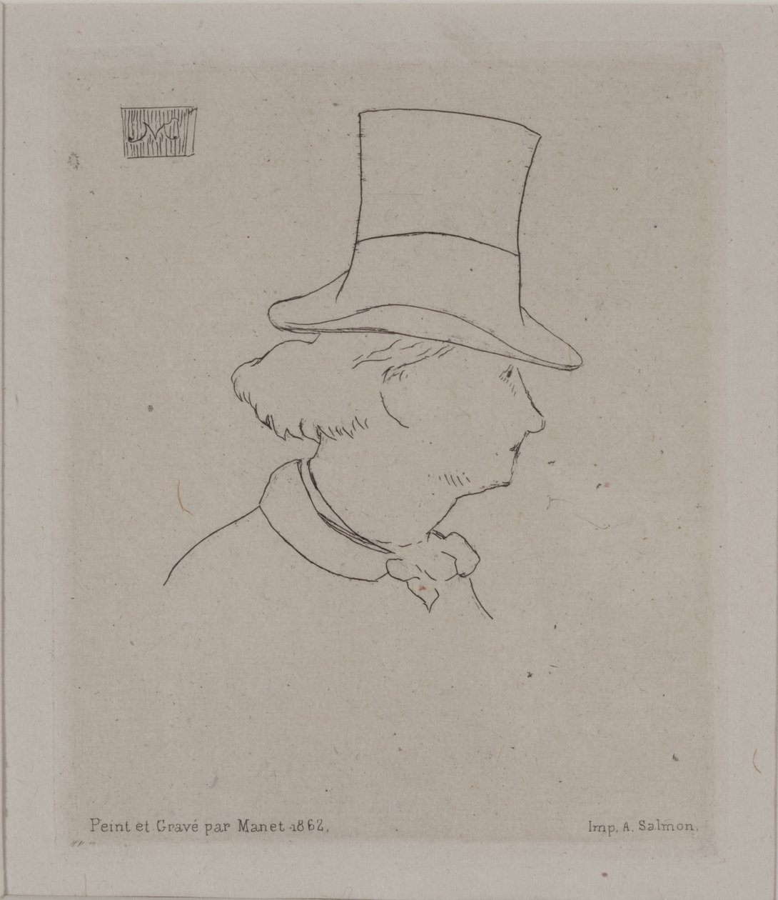 Retrato de Baudelaire de Édouard Manet