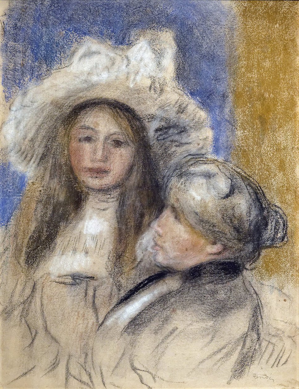 Retrato de Berthe Morisot (1841-1895) e sua filha (Julie Manet de Édouard Manet