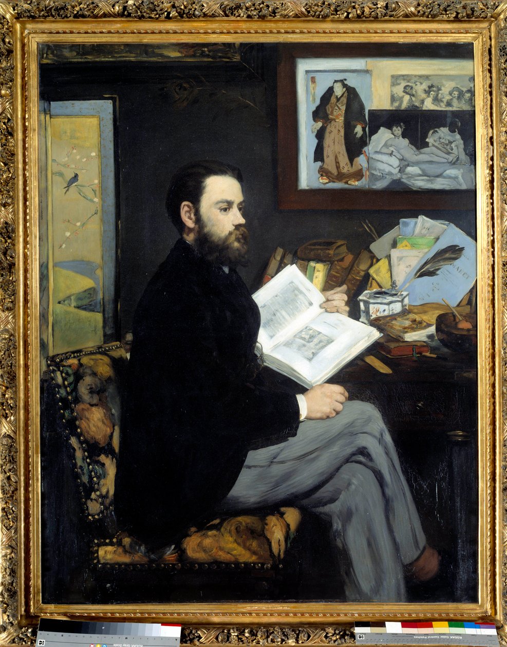Retrato de Emile Zola (1840 - 1902) - Pintura de Edouard Manet (1832-1883) de Édouard Manet