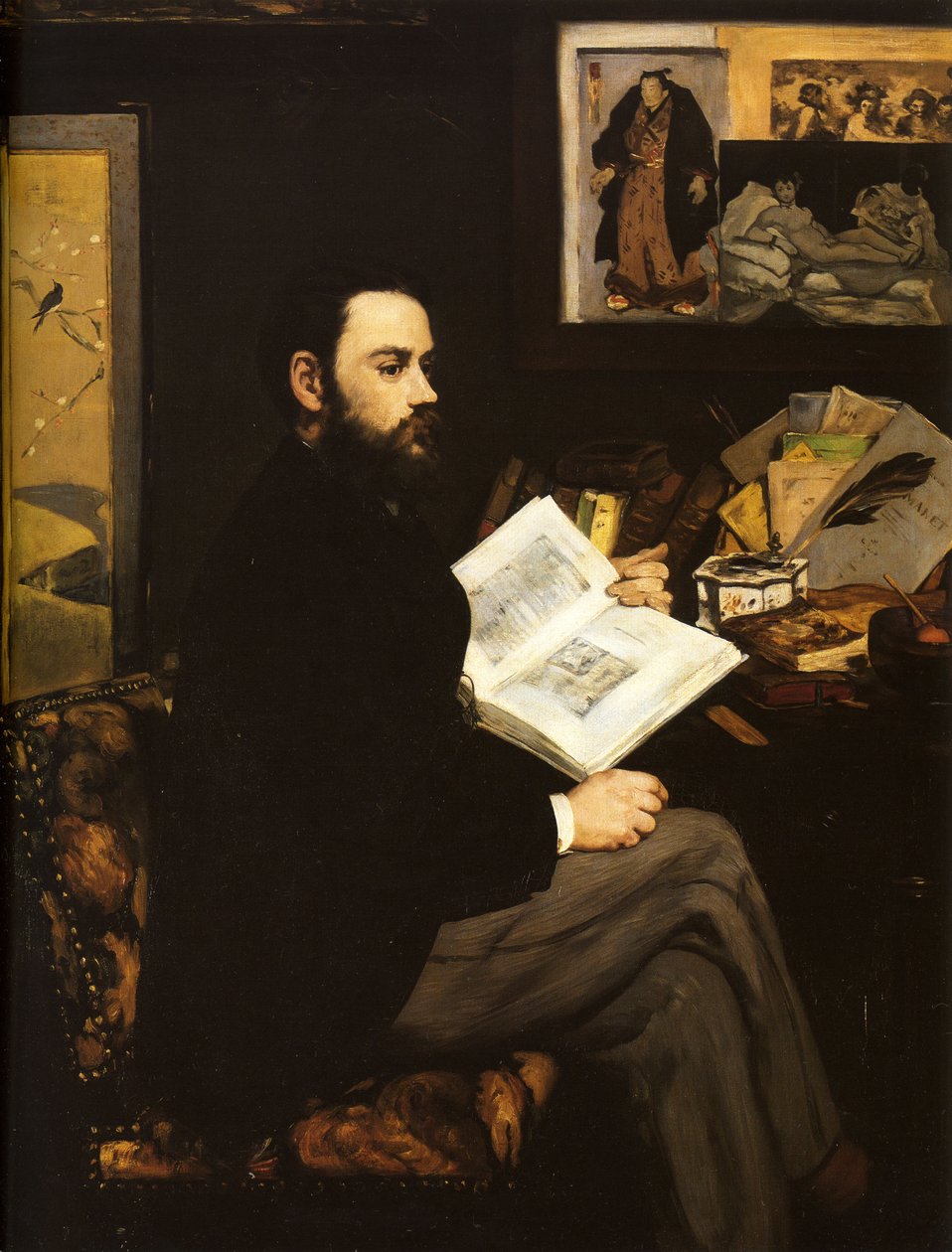 Retrato de Emile Zola de Édouard Manet