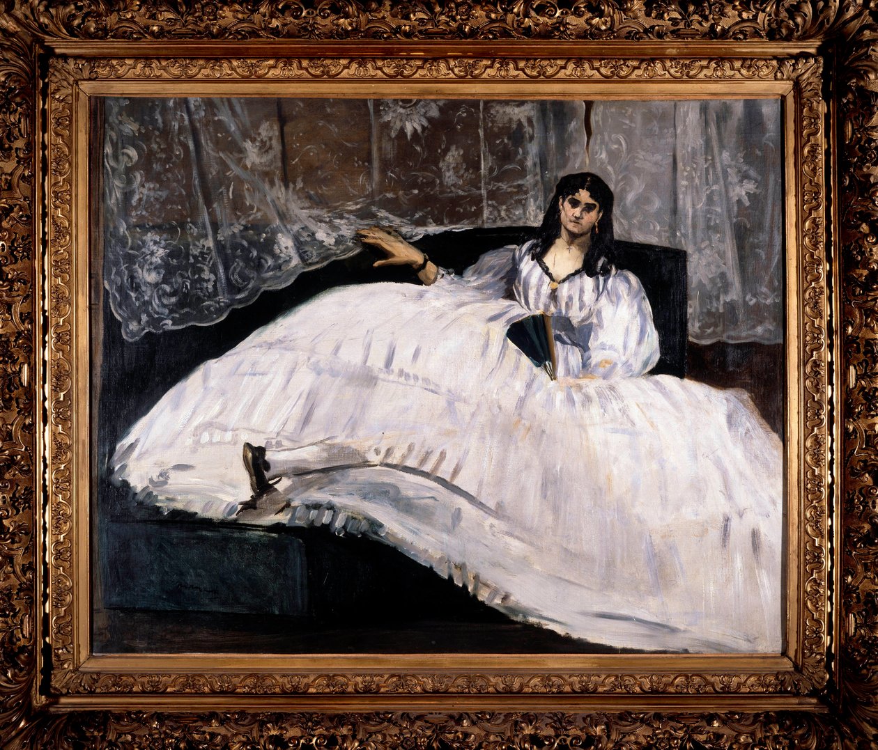 Retrato de Jeanne Duval, dona de Baudelaire. Pintura de Edouard Manet (1832-1883) de Édouard Manet