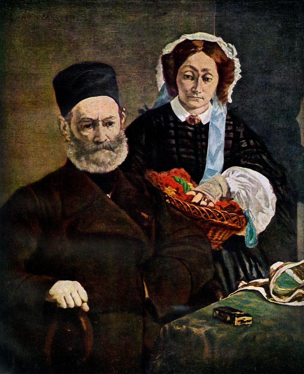Retrato de Monsieur e Madame Auguste Manet, 1860 1938. de Édouard Manet