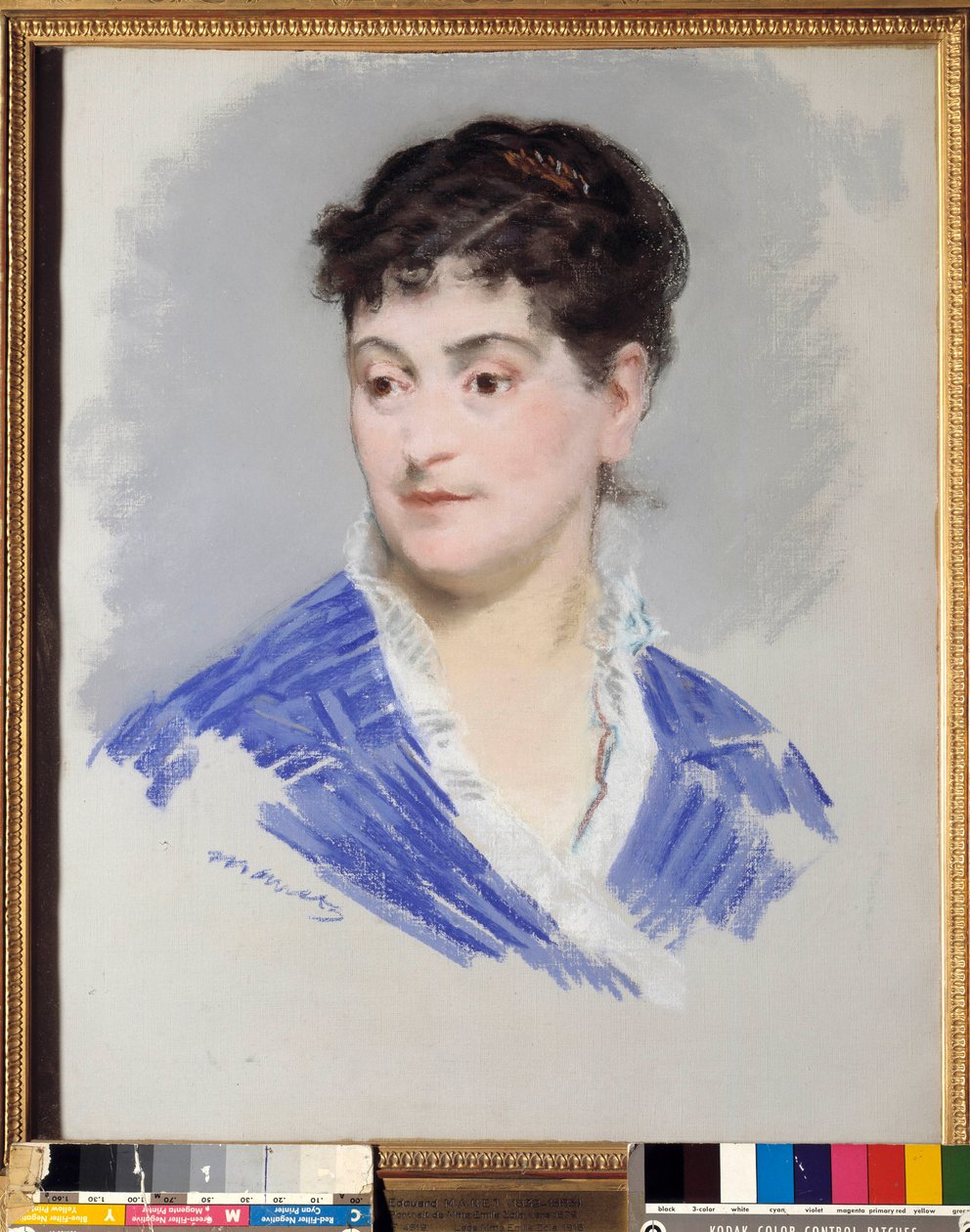 Retrato da Sra. Emile Zola. Pintura de Edouard Manet (1832-1883) de Édouard Manet