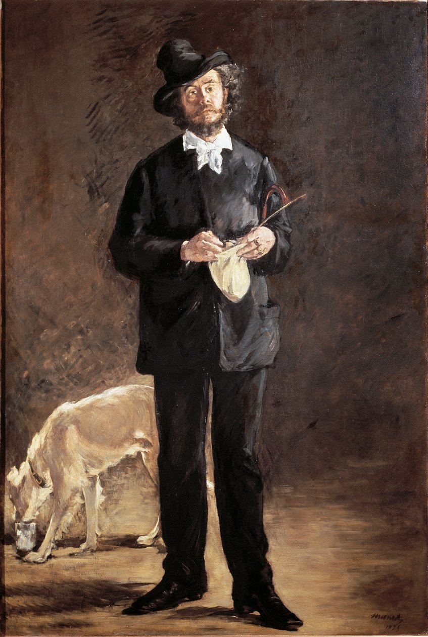 Retrato do poeta, pintor e escultor Gilbert-Marcellin Desboutin (Gilbert Marcelin) de Édouard Manet