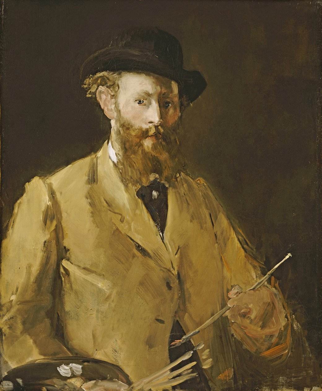 Auto-retrato com uma paleta de Édouard Manet