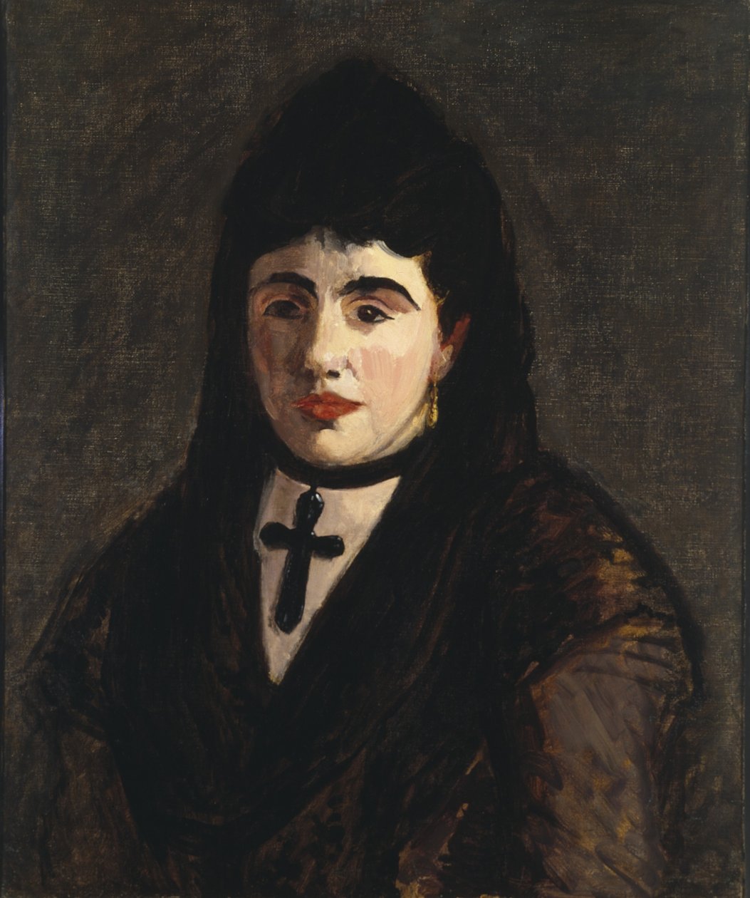 Mulher Espanhola com uma Cruz Negra de Édouard Manet