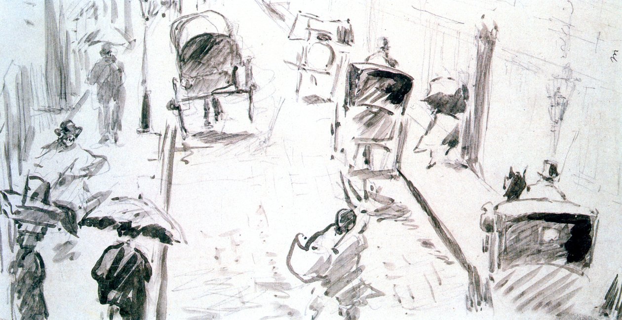 Cena de rua, c1850-c1883 de Édouard Manet