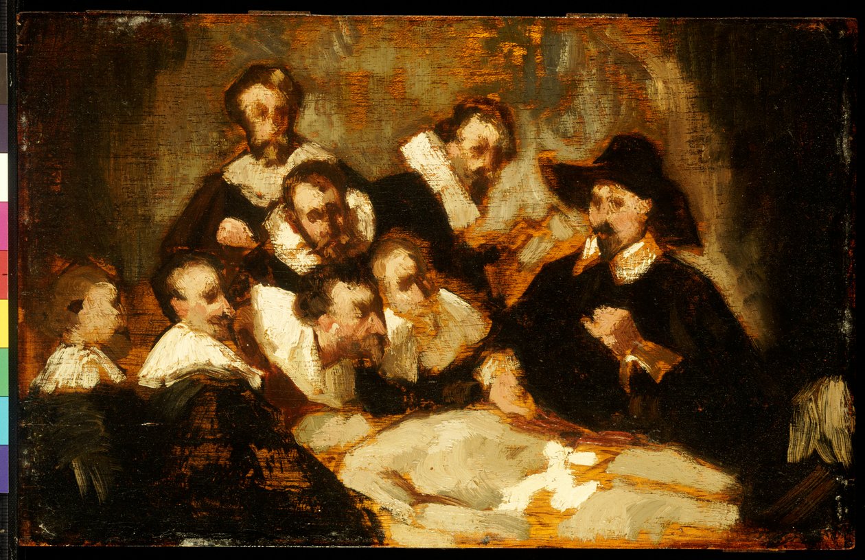 A lição de anatomia, após Rembrandt, c.1856 de Édouard Manet