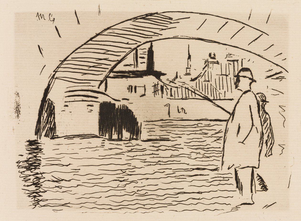 O Arco da Ponte, placa 6 de Le Fleuve de Édouard Manet