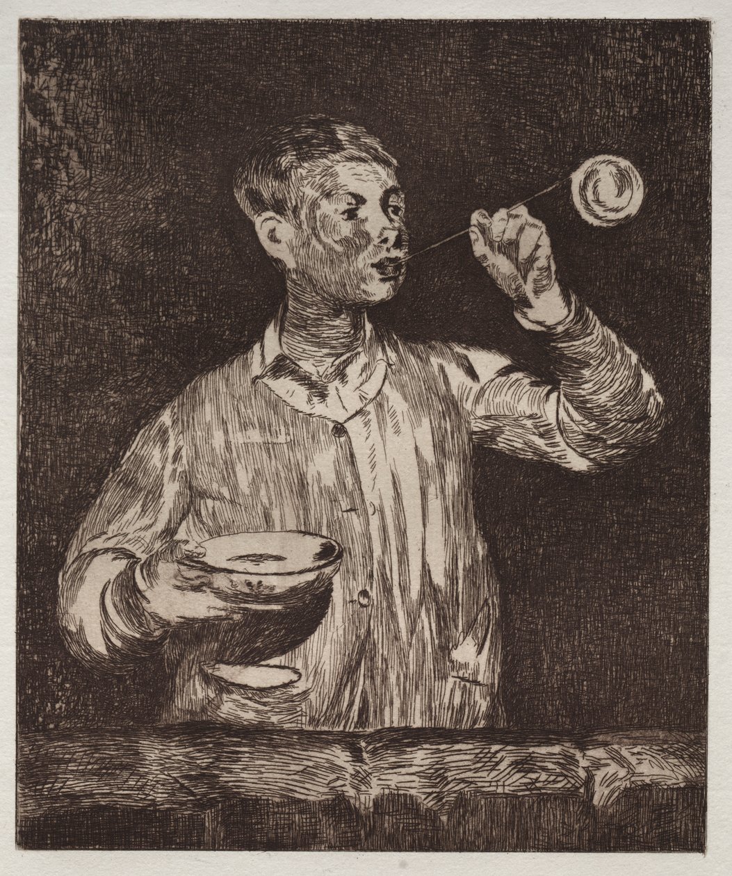O menino com bolhas de sabão de Édouard Manet