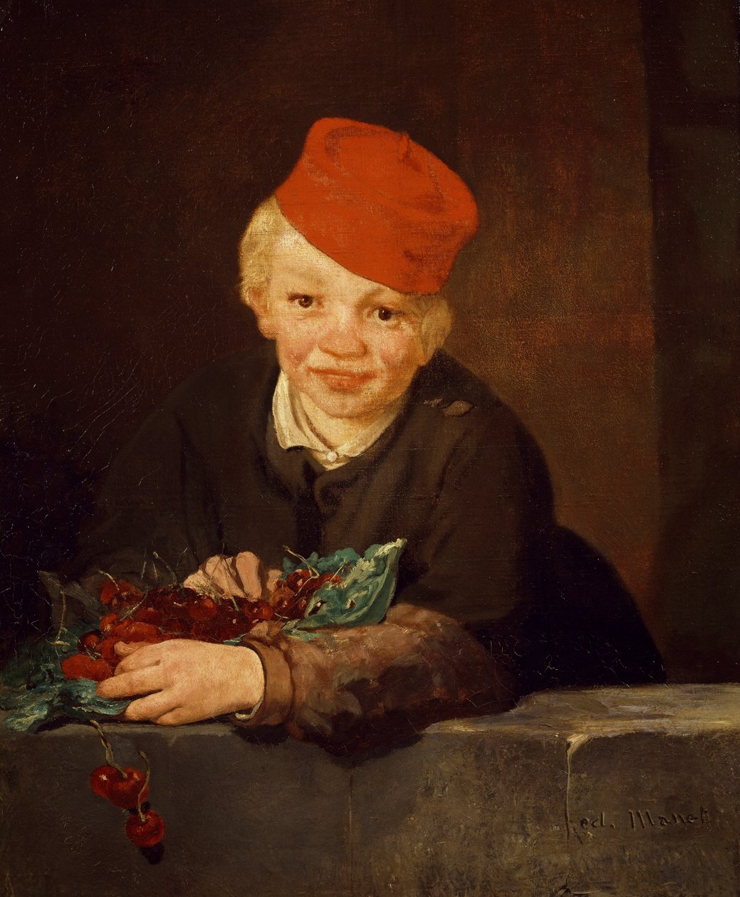 O menino com as cerejas de Édouard Manet