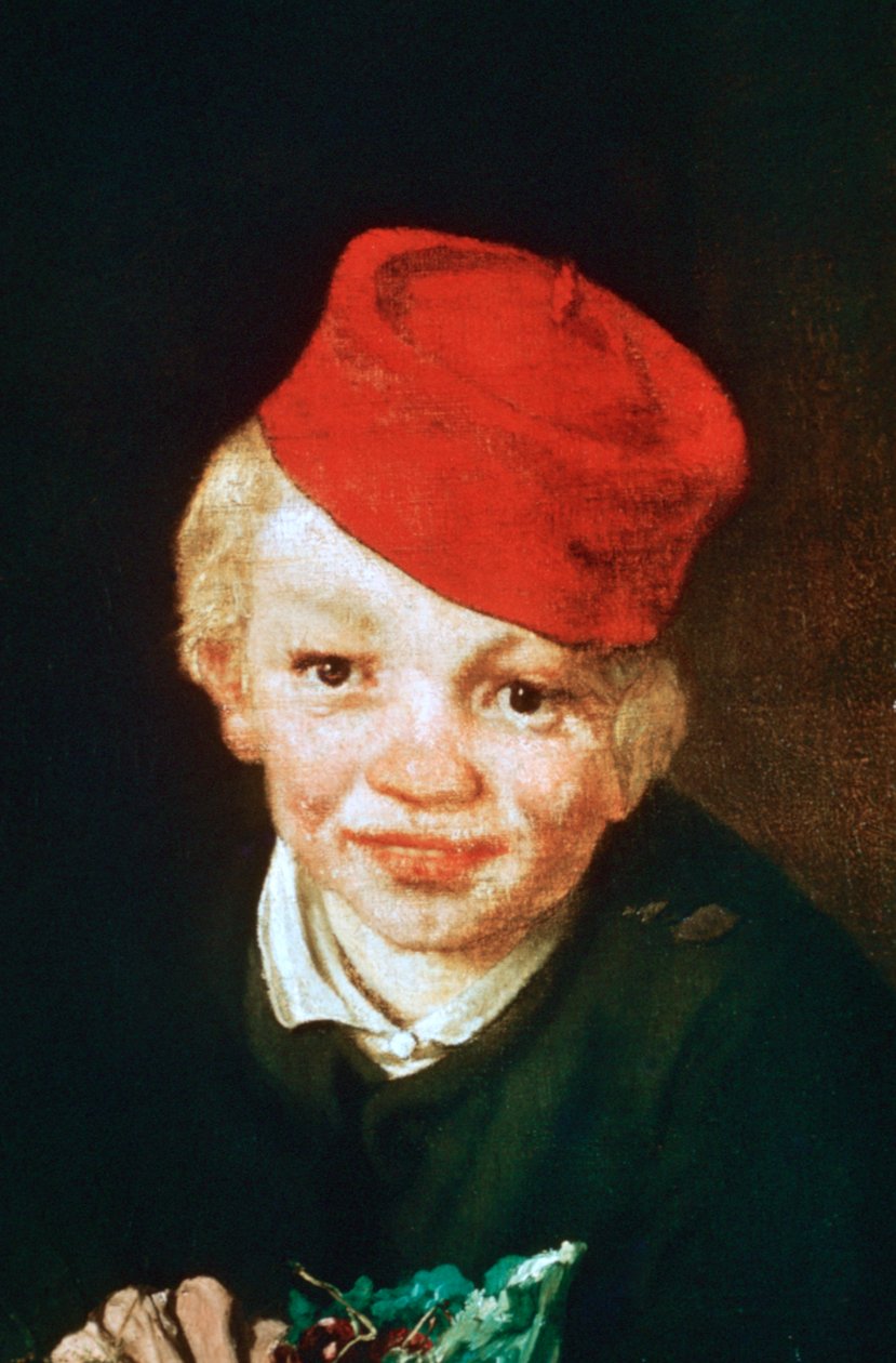 O menino com as cerejas, detalhe, 1859 de Édouard Manet