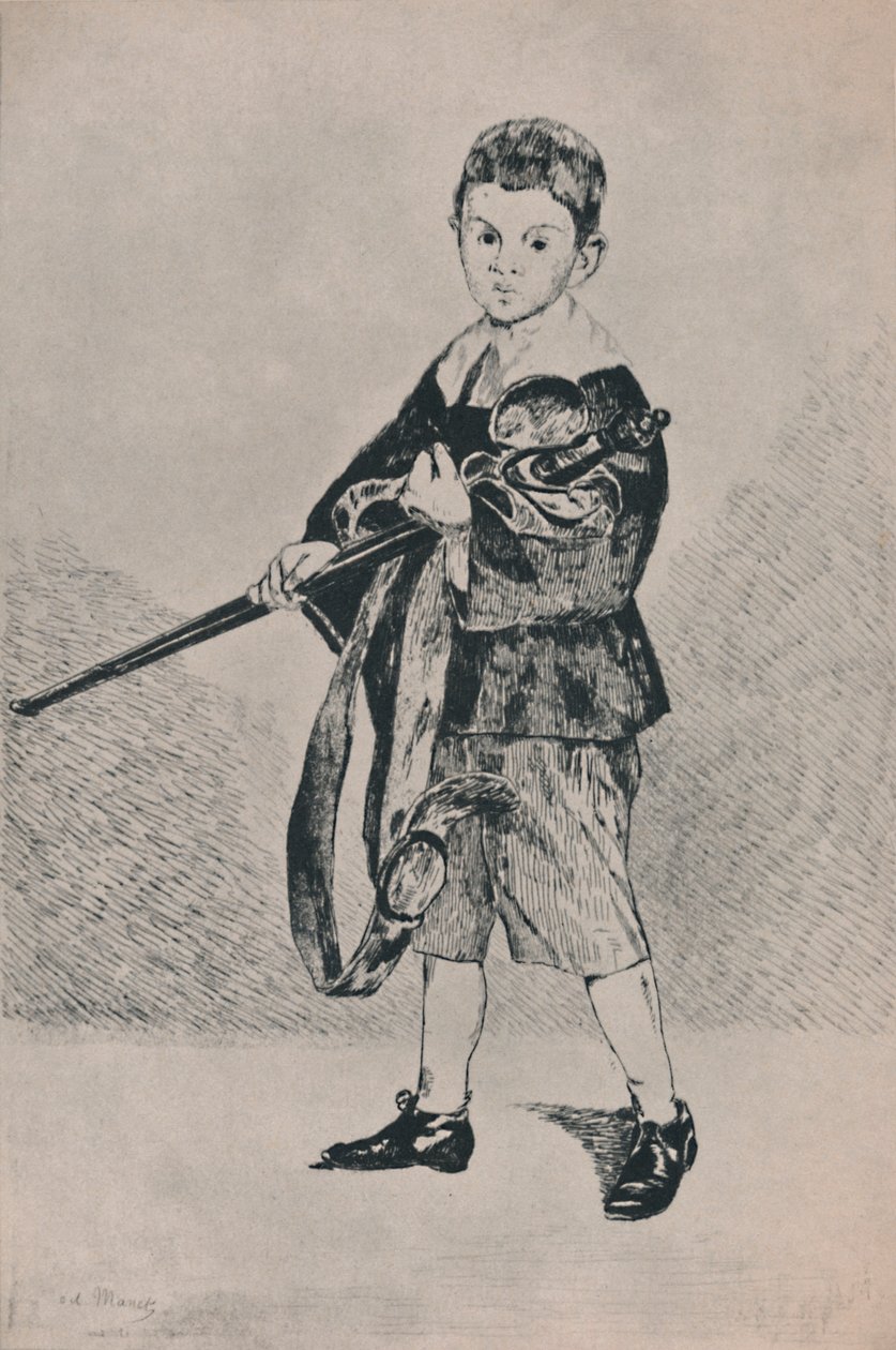 O Menino da Espada, 1862, 1946 de Édouard Manet