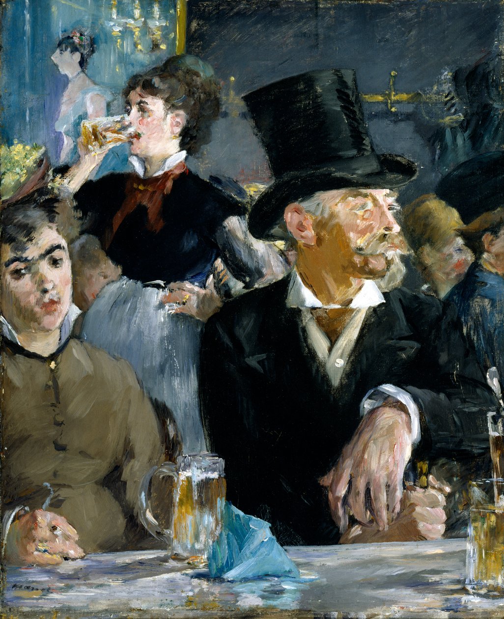 The Café-Concert, c.1879 (óleo sobre tela) de Édouard Manet