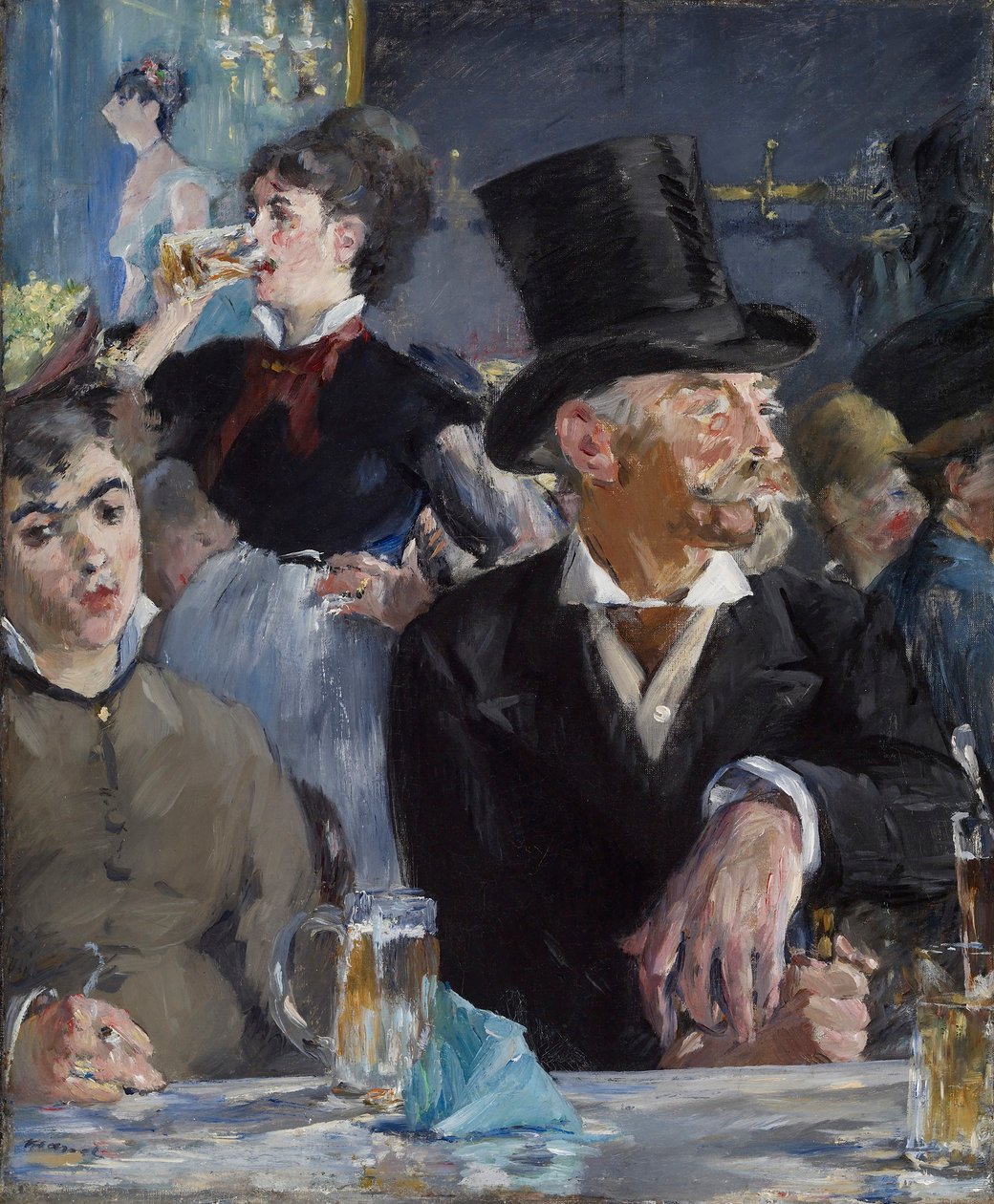 O café-concerto de Édouard Manet