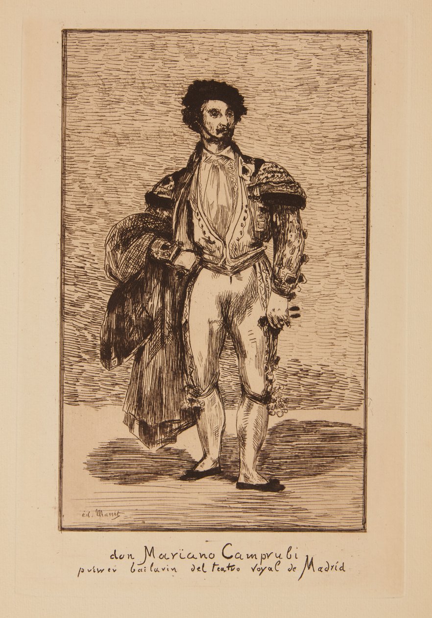 O Bailarino (Mariano Caprubi) de Édouard Manet