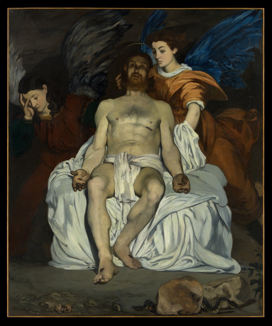 O Cristo morto com anjos de Édouard Manet