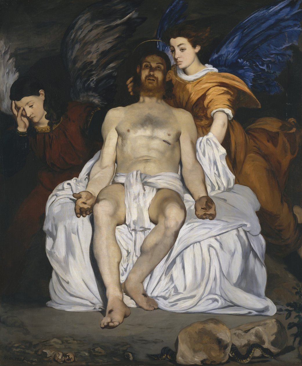 O Cristo Morto com Anjos de Édouard Manet
