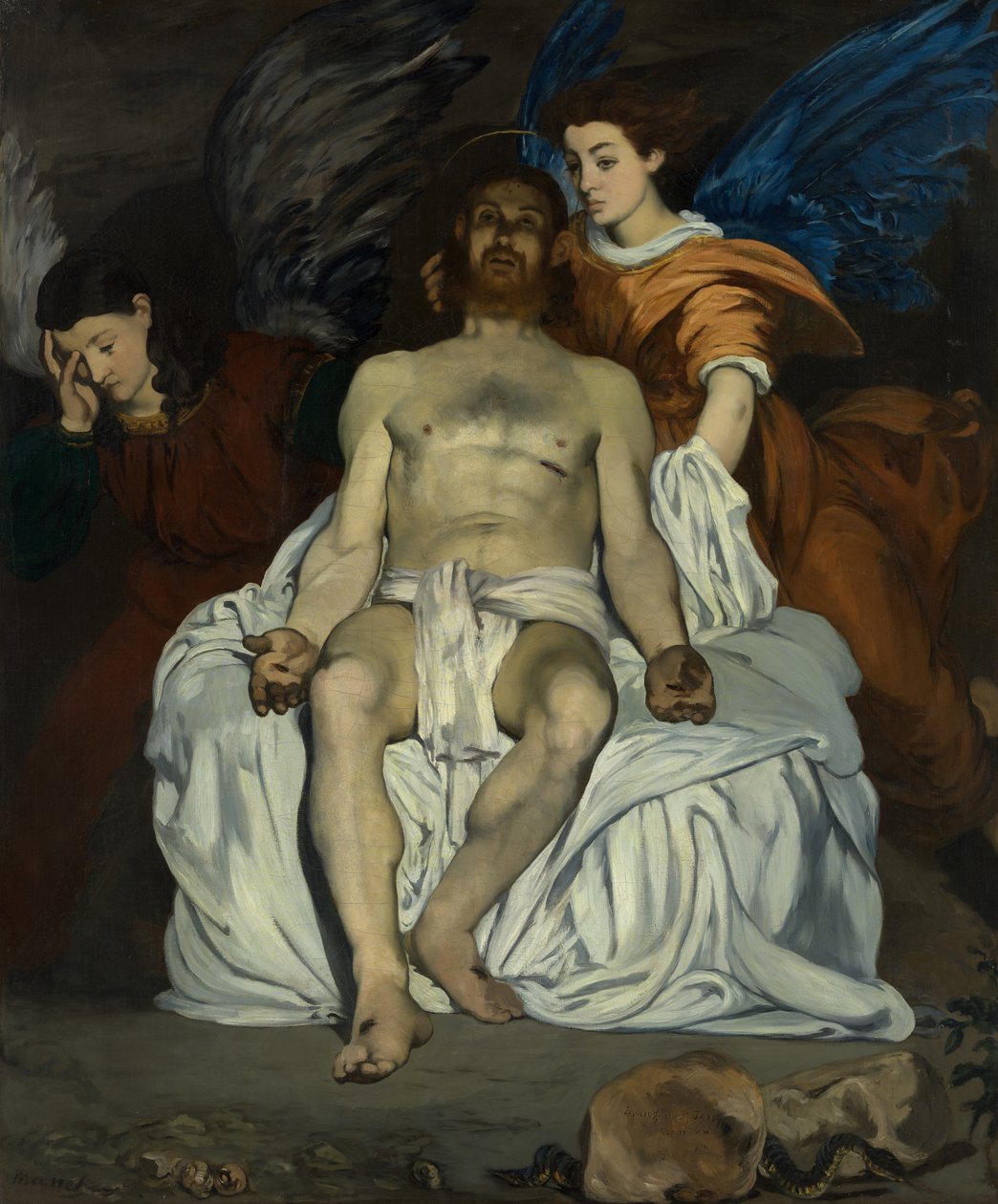 O Cristo Morto com Anjos, 1864. de Édouard Manet