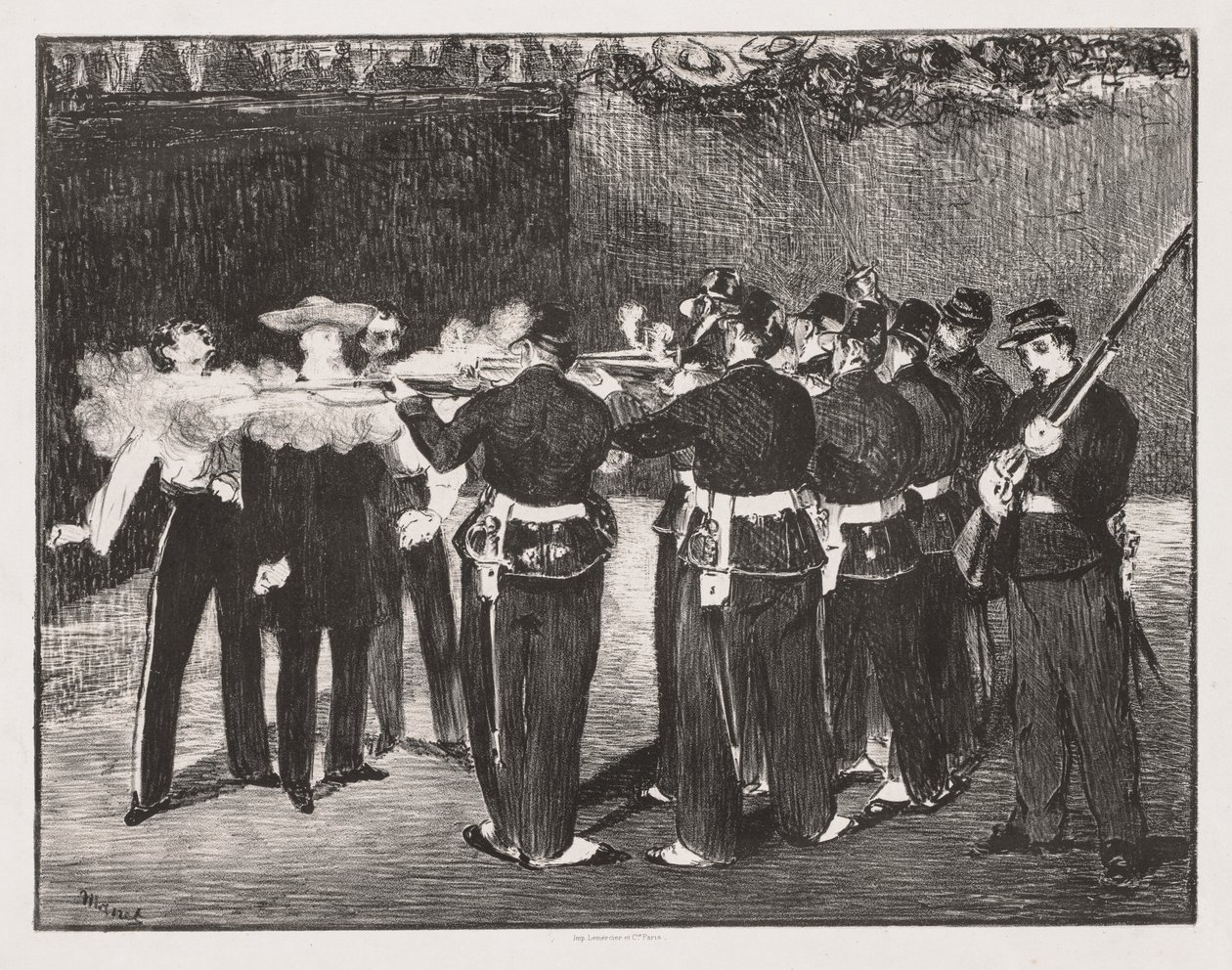 A execução do imperador Maximiliano de Édouard Manet