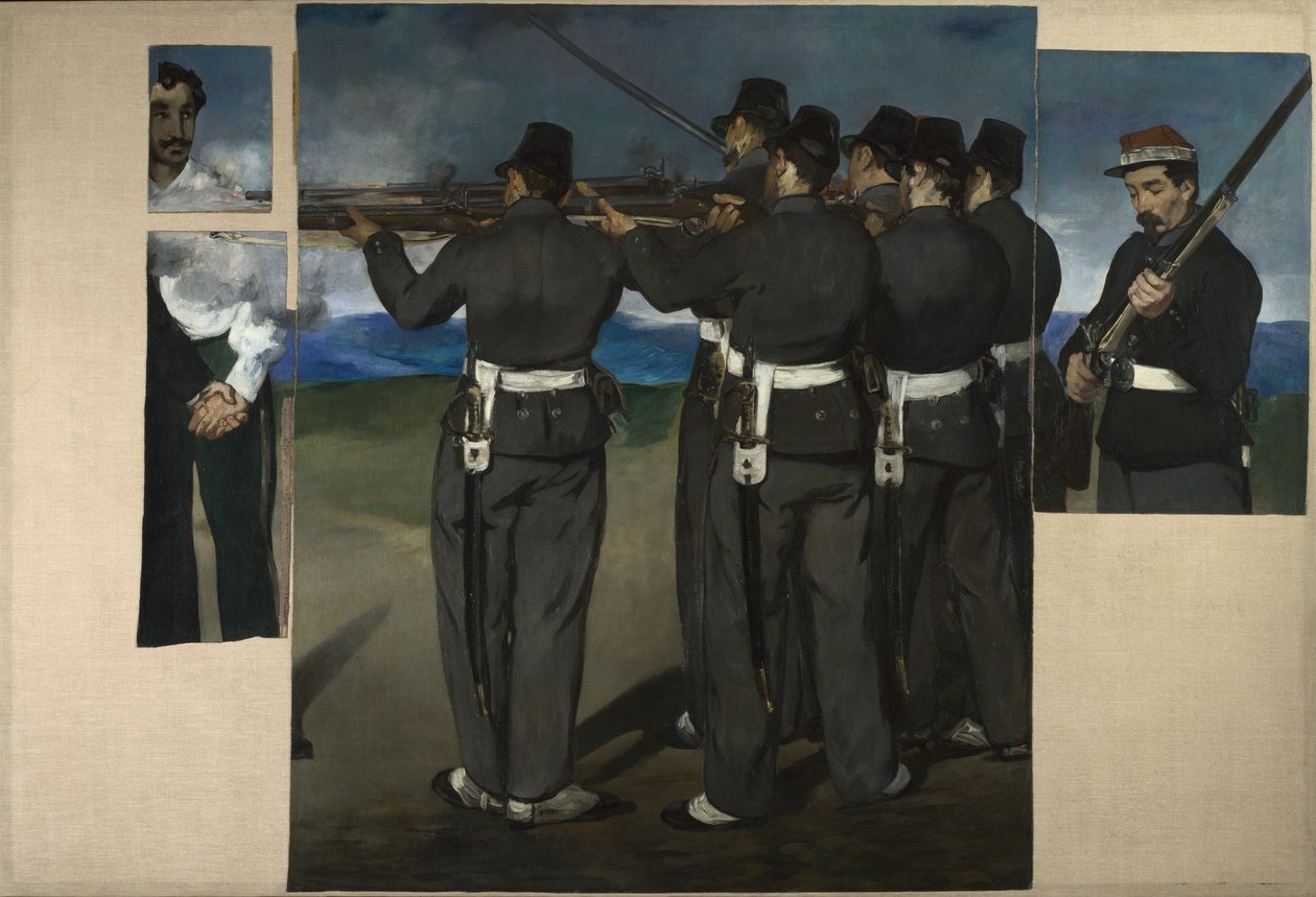 A execução de Maximilian do México, c. 1868 de Édouard Manet