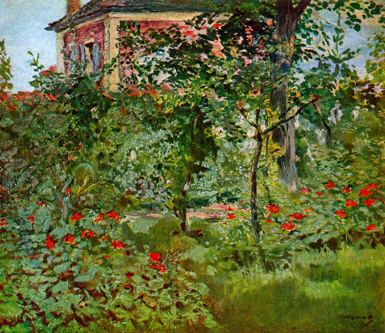 O jardim em Bellevue, 1880. de Édouard Manet