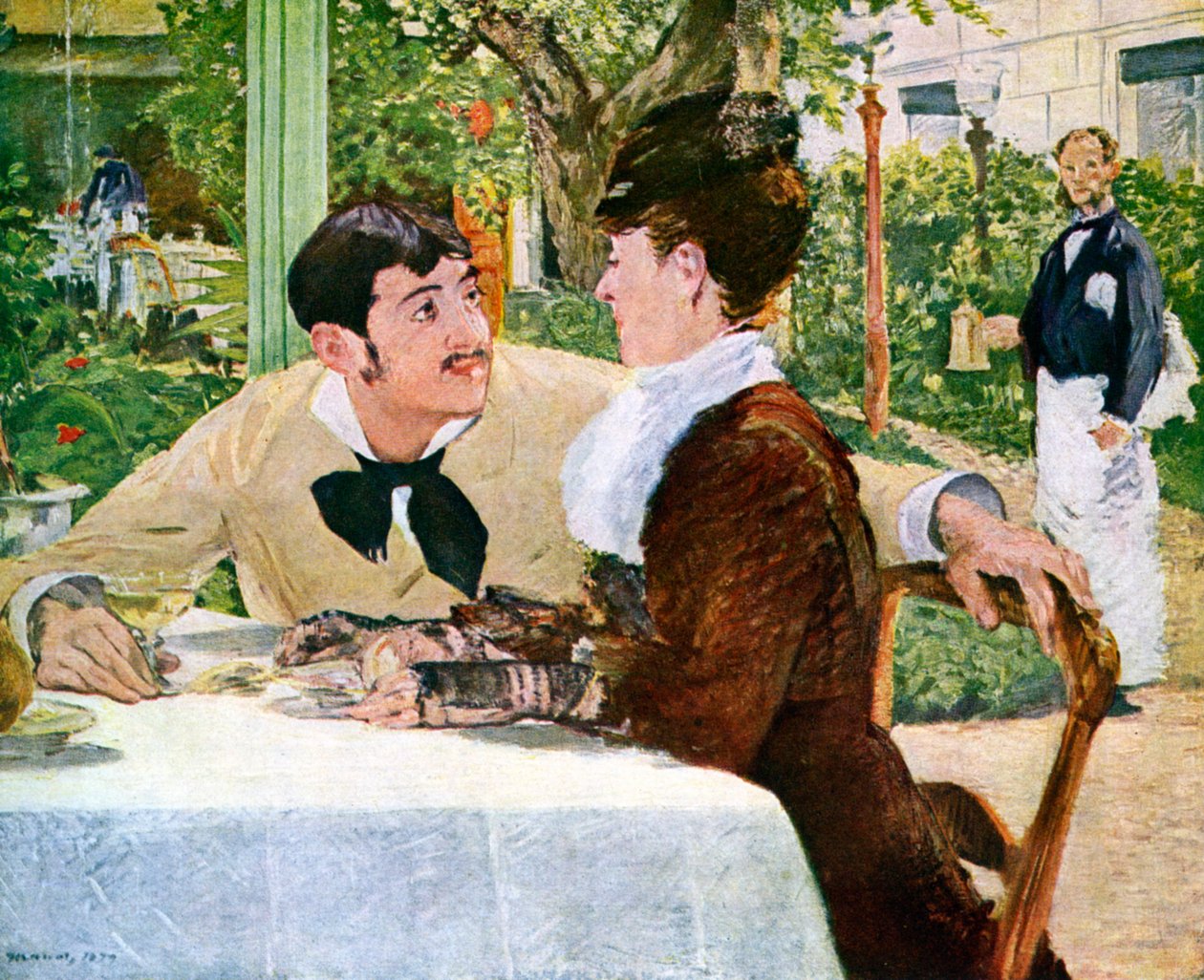 O jardim de Pere Lathuille, 1879 1938. de Édouard Manet