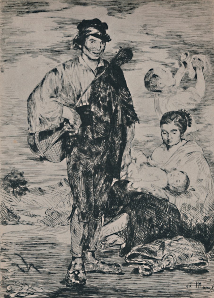 Os ciganos, 1862, 1946 de Édouard Manet
