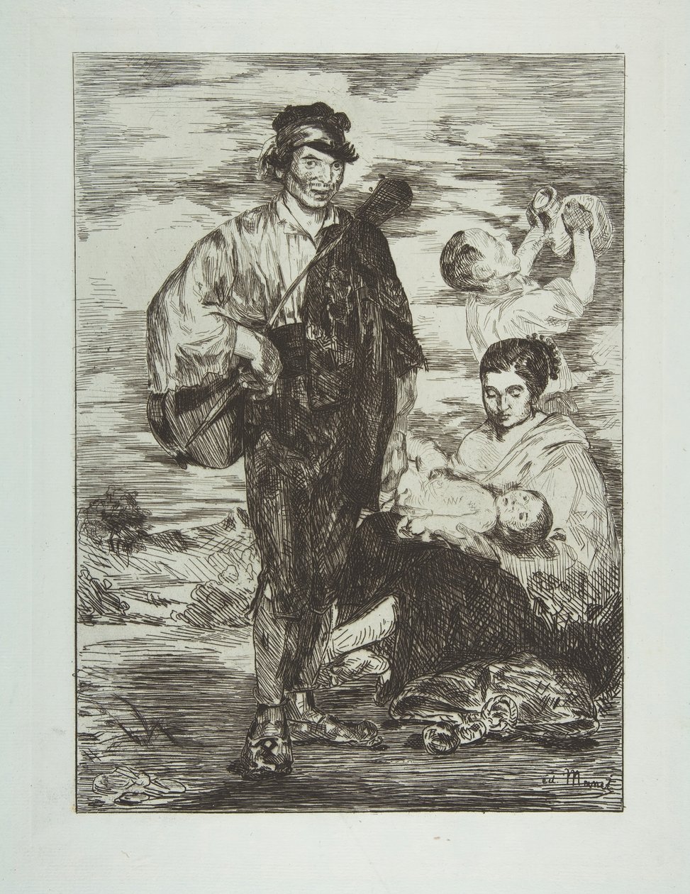 Os ciganos Les Gitanos, 1862. de Édouard Manet