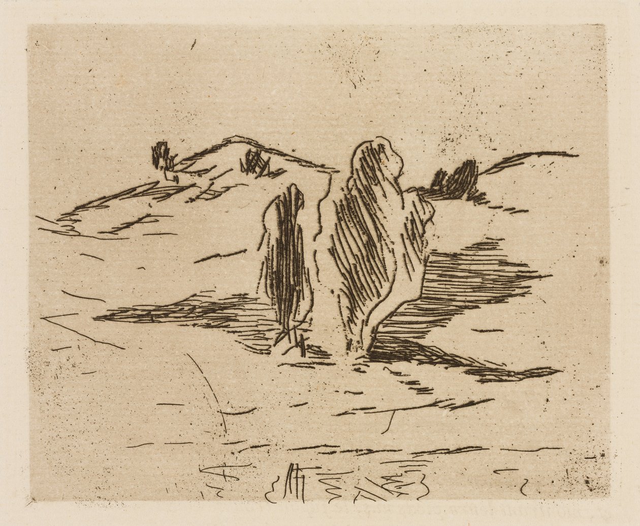 O Alto Vale, placa 3 de Le Fleuve de Édouard Manet