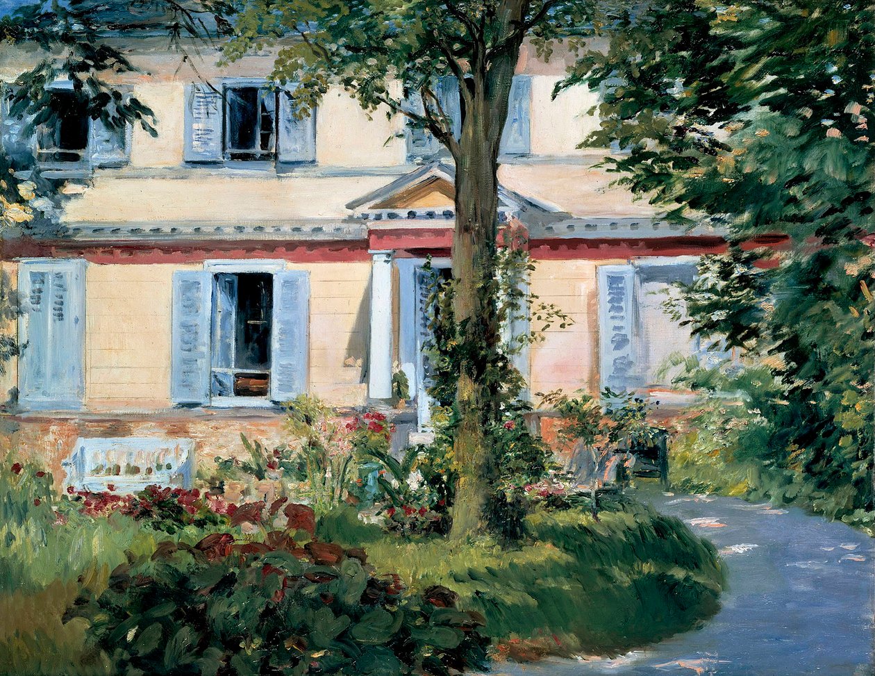 A casa em Rueil, 1882 de Édouard Manet