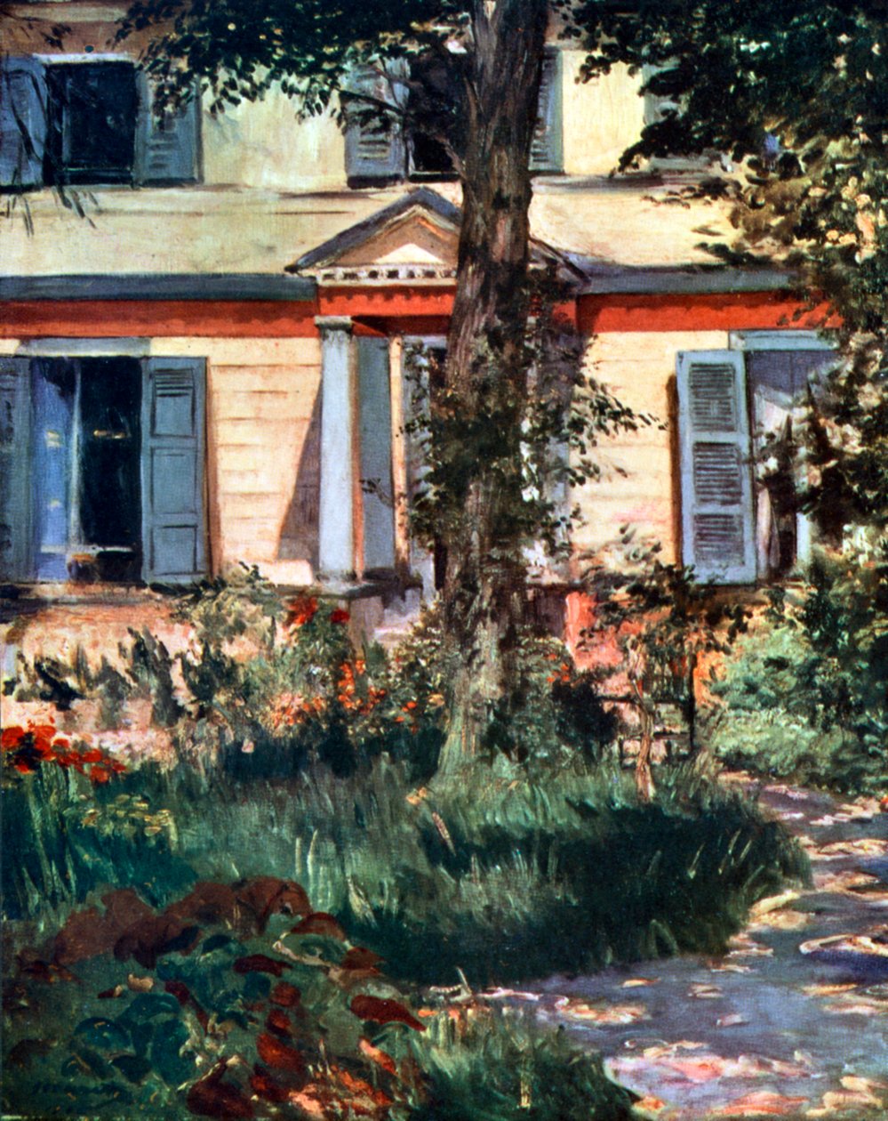 A casa em Rueil, 1882 1926. de Édouard Manet