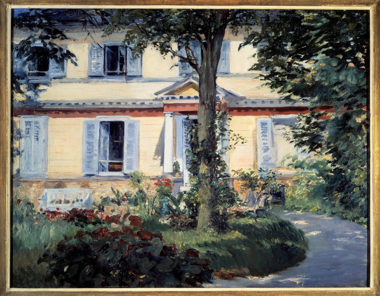 The House of Rueil Painting by Edouard Manet (1832-1883) 1882 Berlin, Staatliche museum de Édouard Manet