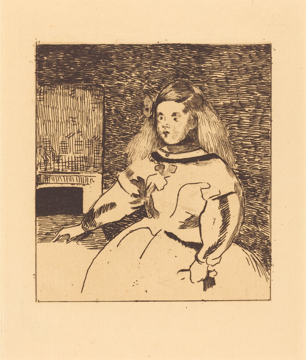 The Infanta Marguerita Infante Marguerite, 1861. de Édouard Manet