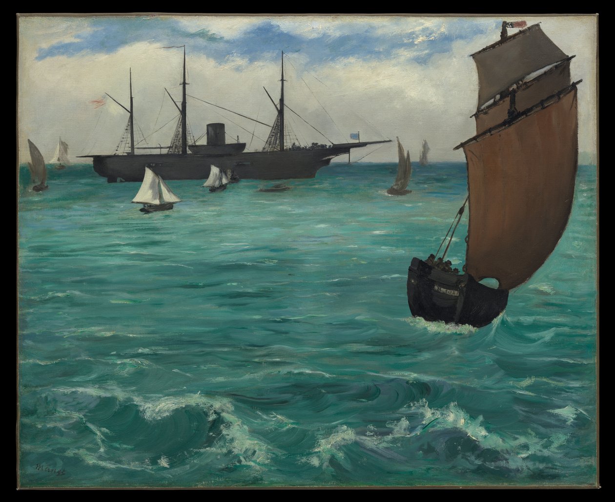 O «Kearsarge» em Boulogne de Édouard Manet
