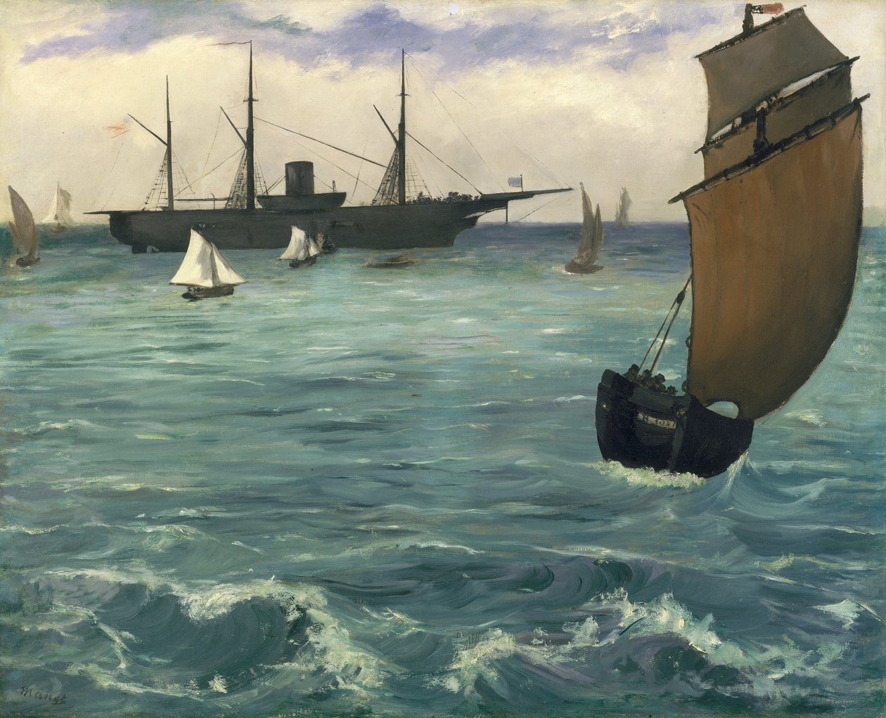 O Kearsarge em Boulogne, de Édouard Manet